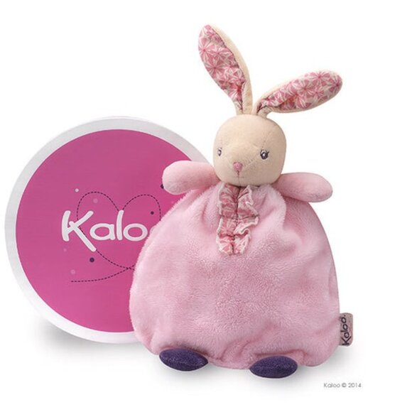 Kaloo Brand New Pink Rabbit Hand Puppet /Soft Doudou /Lovey/Security blanket 🐇 - Picture 1 of 9